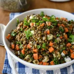 French lentils warm salad