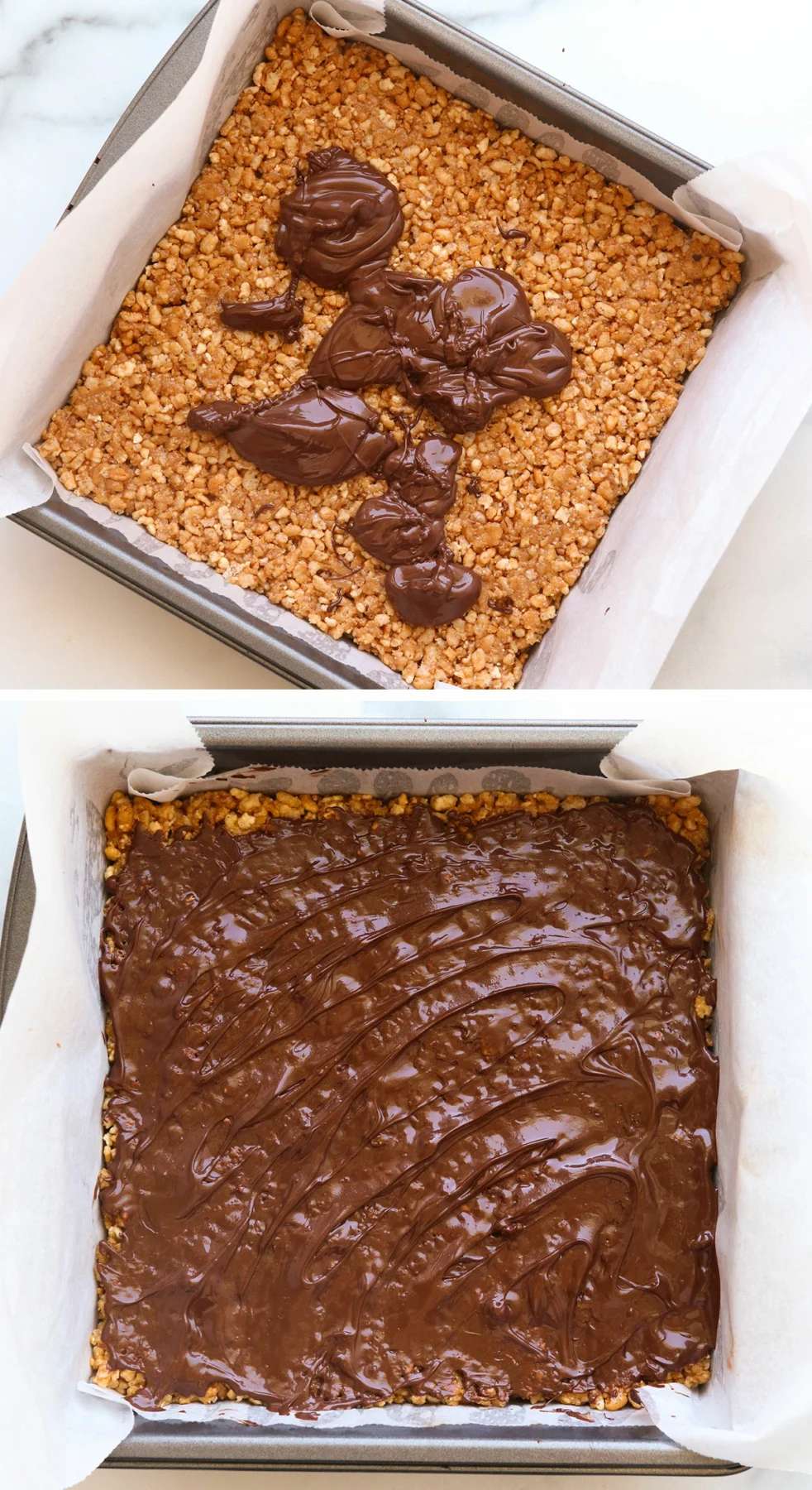 chocolate peanut butter rice crispy treats