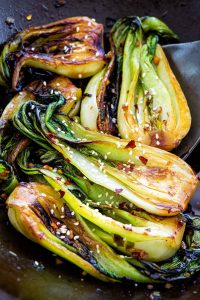 healthy celery bok choi spinach recipe