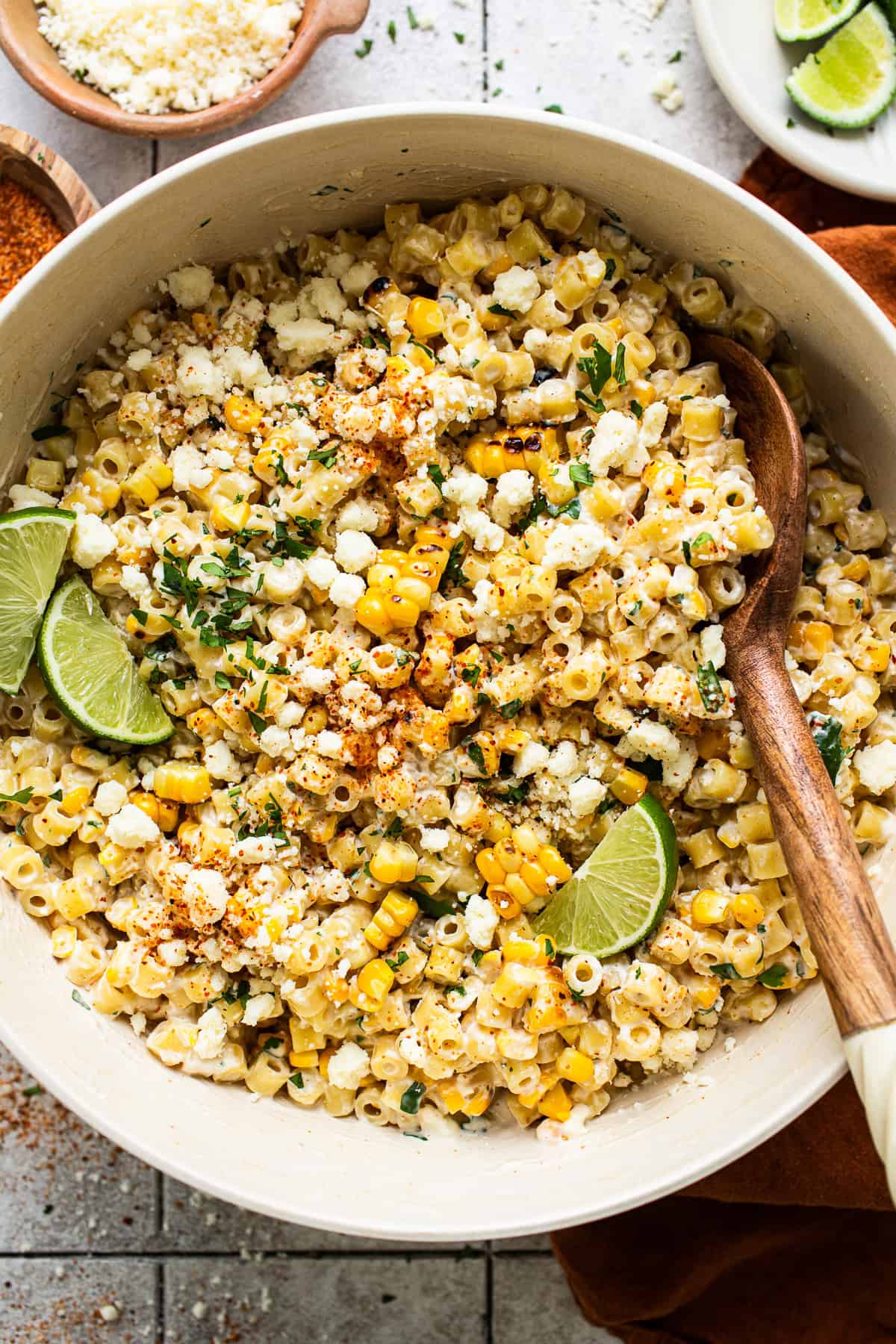 mexican street corn pasta salad