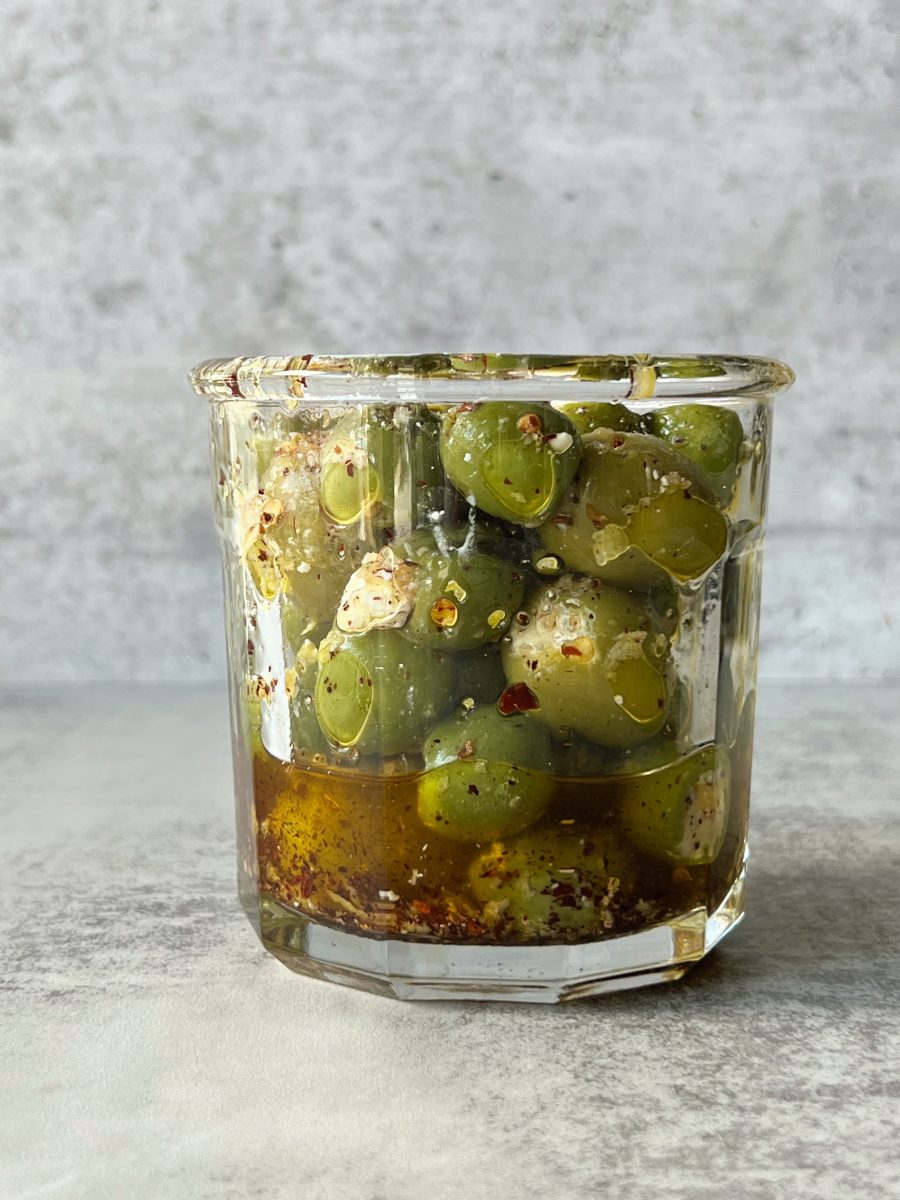 greek food olives stuffed with cheese